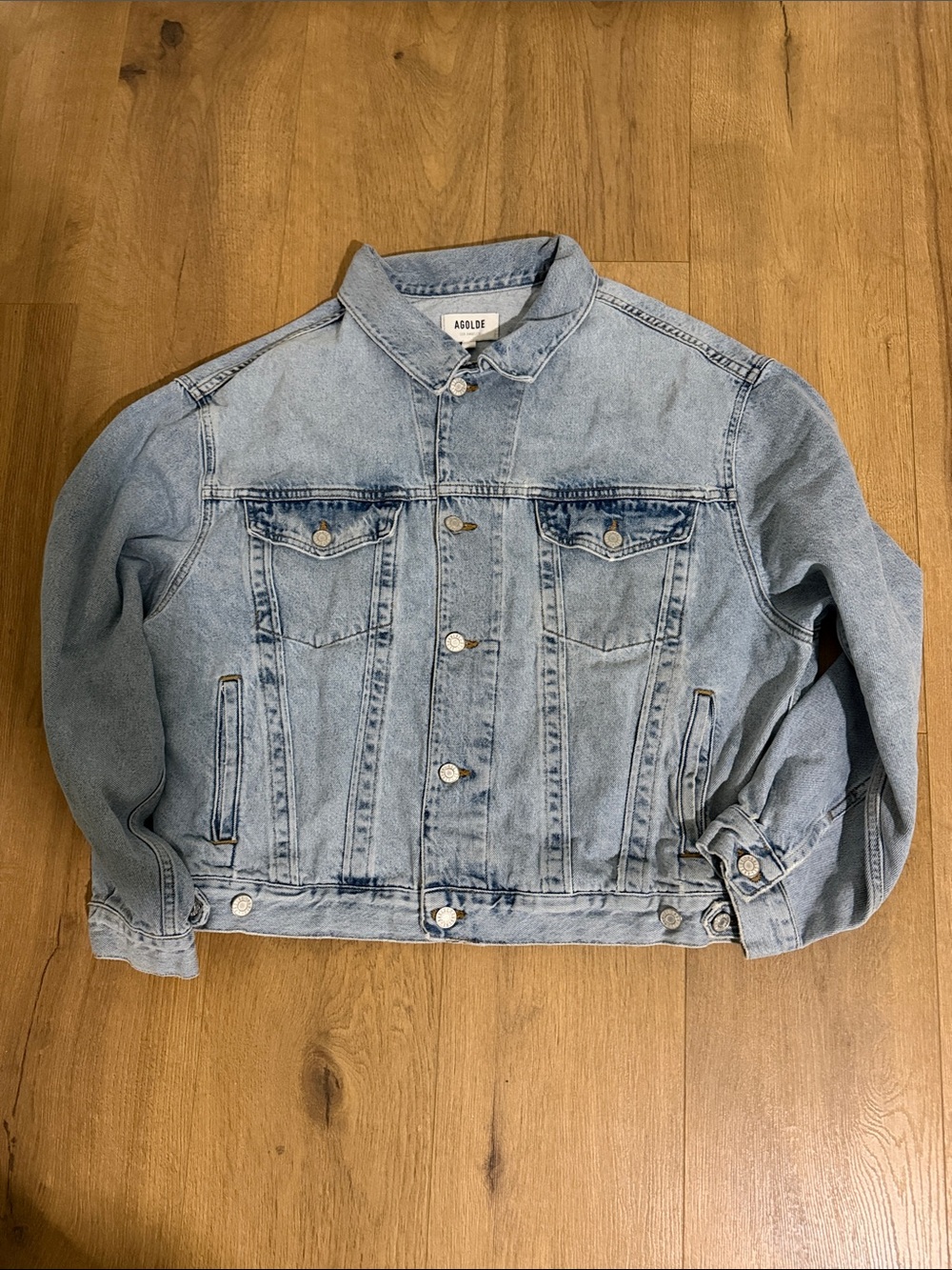 Agolde Light Blue Denim Jacket - Women’s Classic Trucker